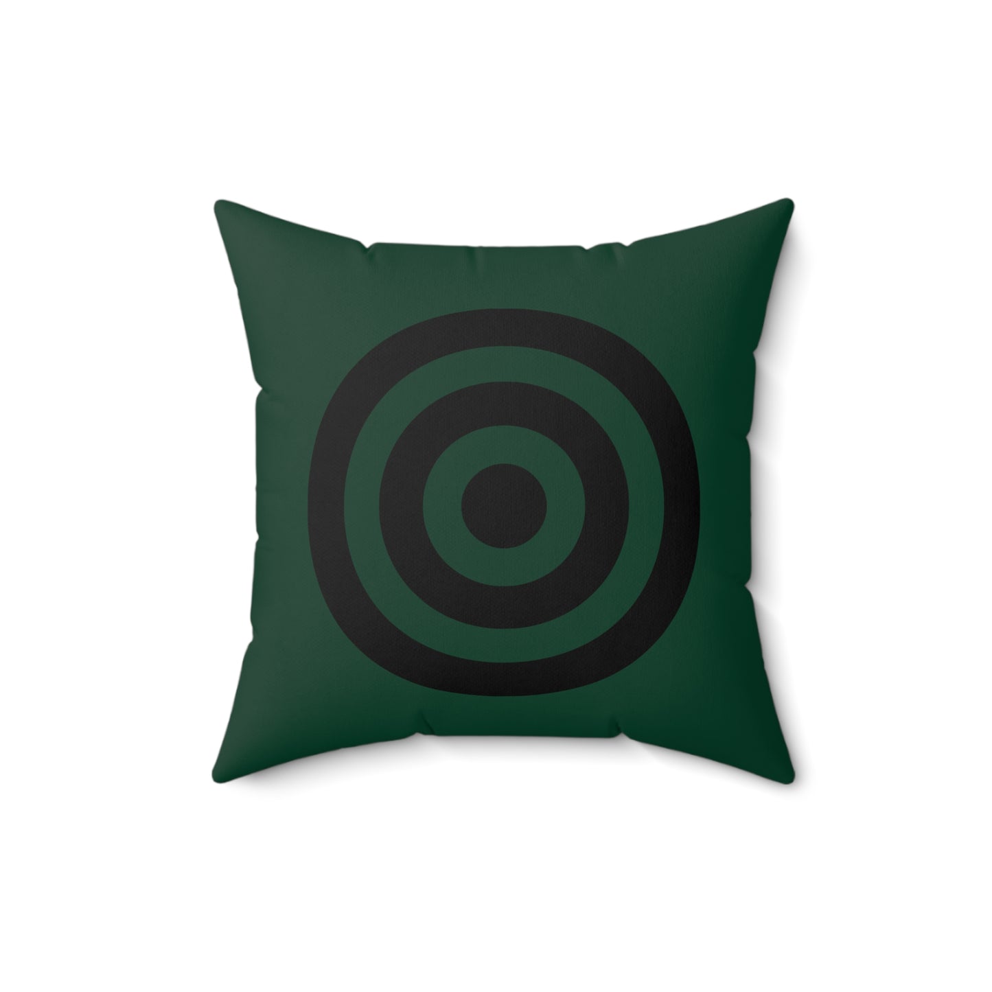 Dark Green, Black Retro Target Cushion Pillow