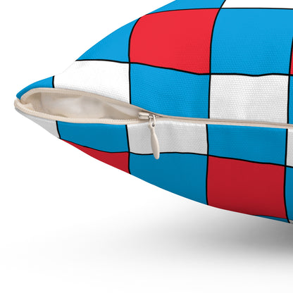 Luxembourg Retro Check Cushion Pillow