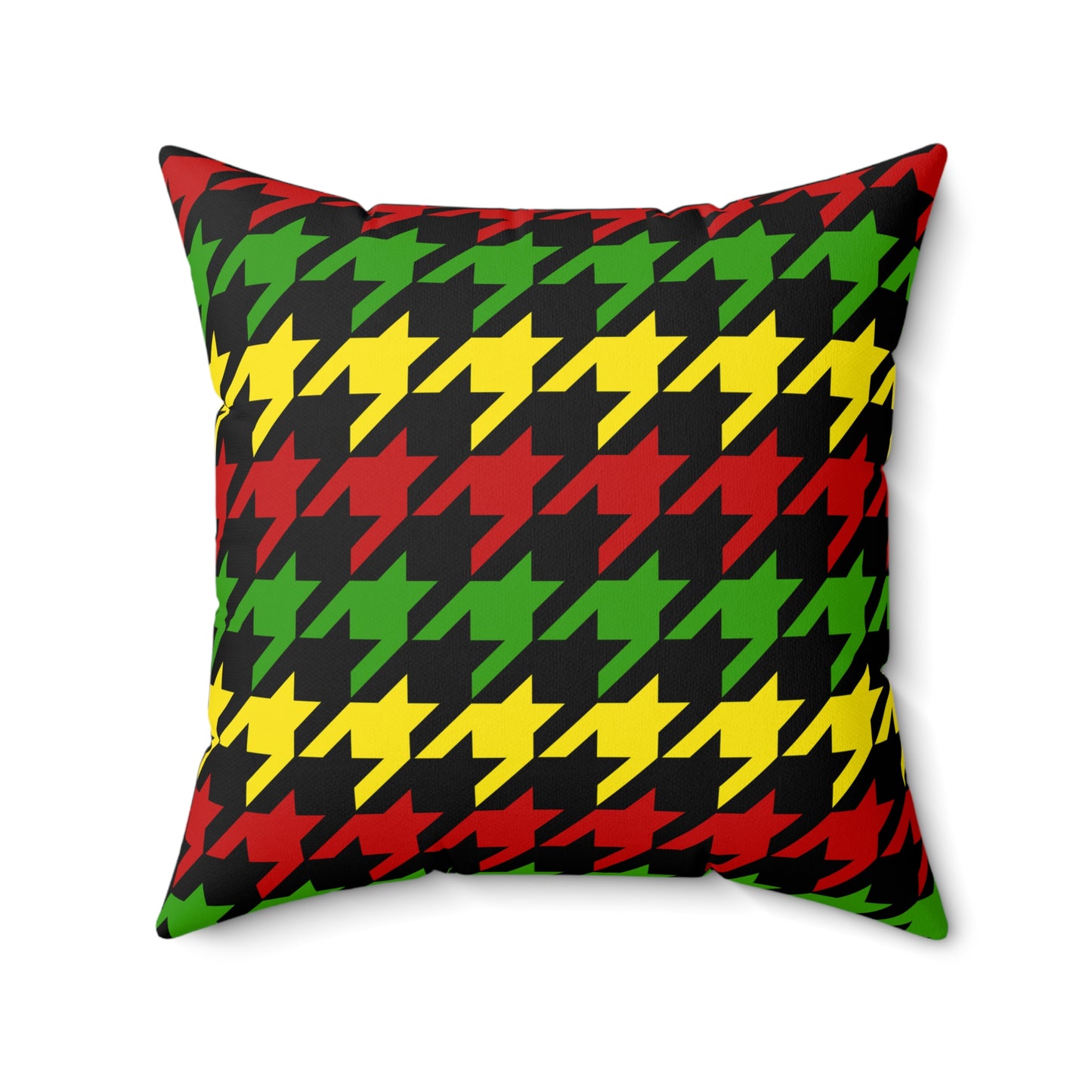 Saint Kitts And Nevis Retro Houndstooth Cushion Pillow