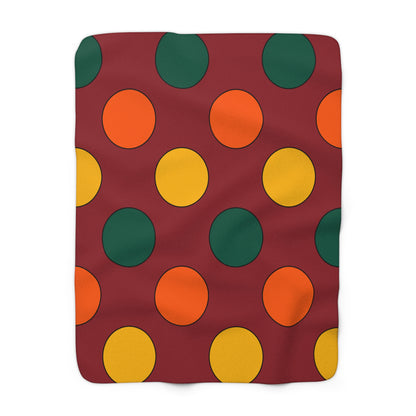 Sri Lanka Retro Polka Dots Blanket Throw