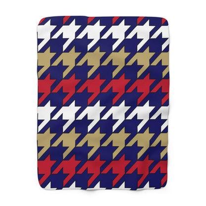 Saint Helena Retro Houndstooth Blanket Throw