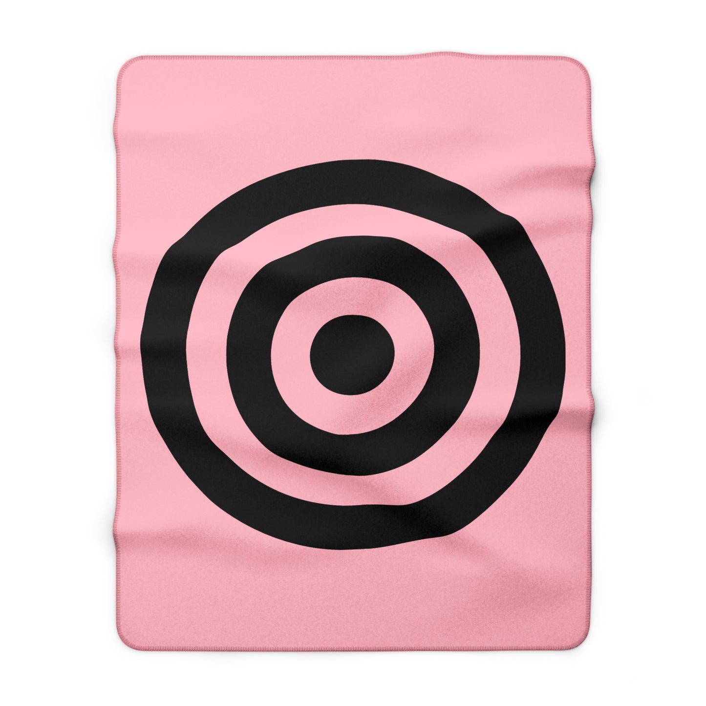 Pink, Black Retro Target Blanket Throw