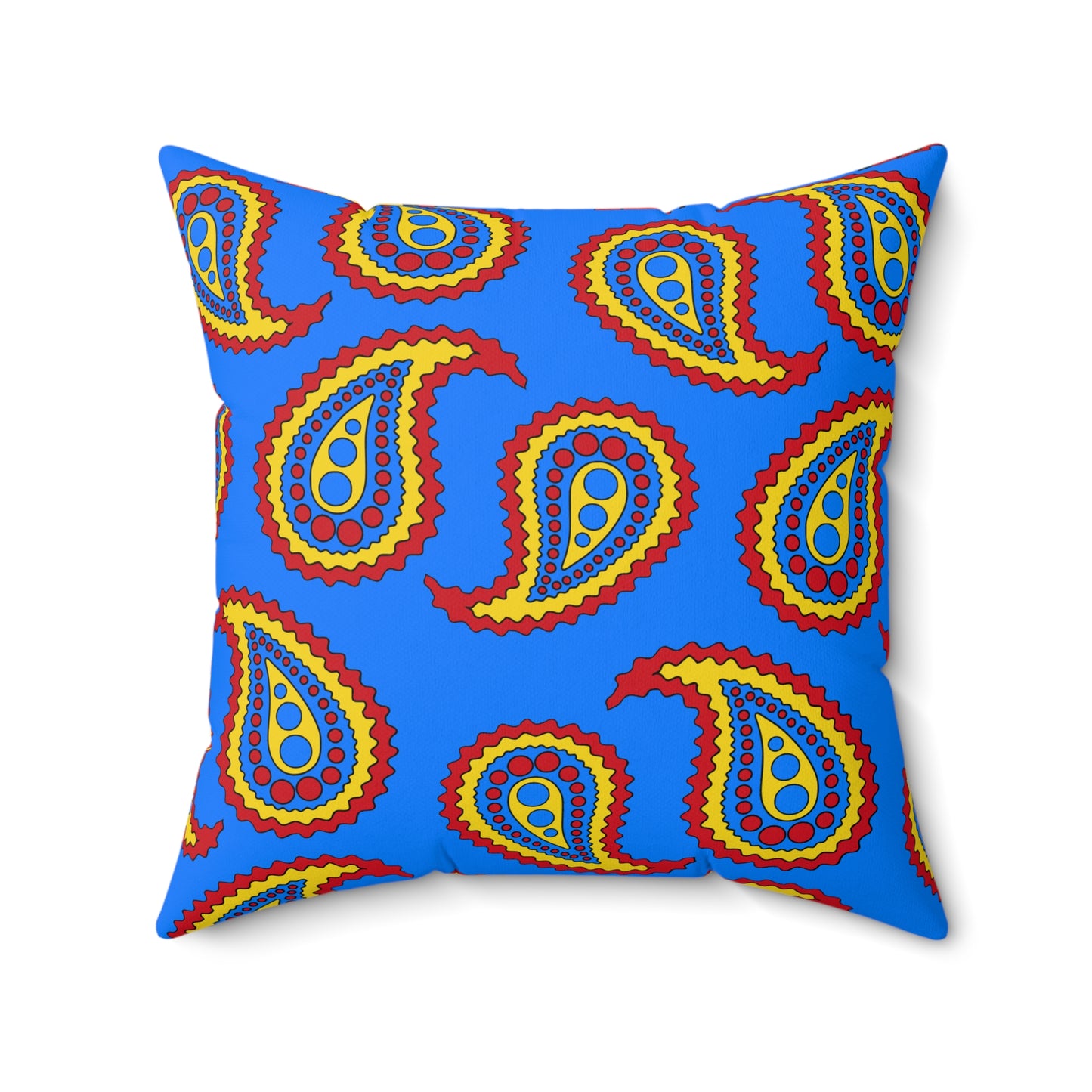 Democratic Republic of the Congo Retro Paisley Cushion Pillow