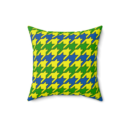 Saint Vincent And The Grenadines Retro Houndstooth Cushion Pillow