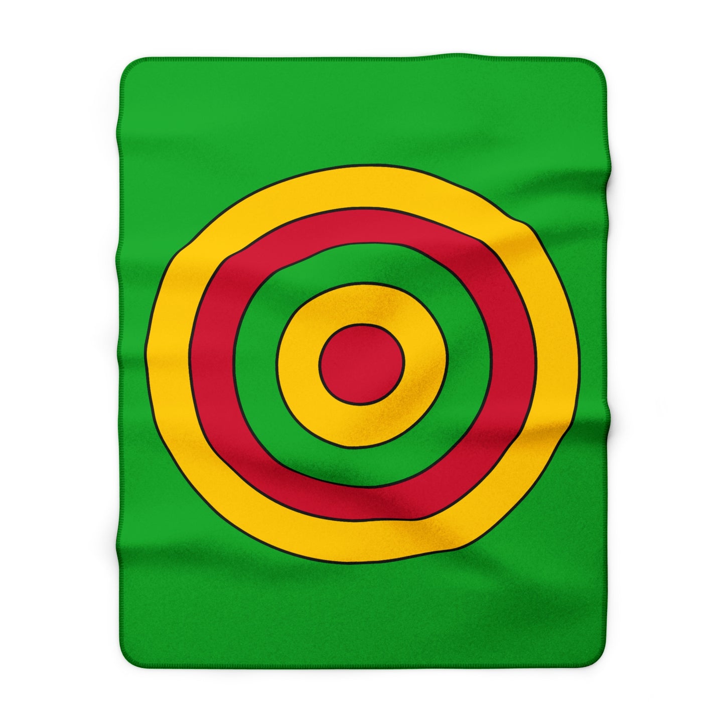 Sao Tome And Principe Retro Target Blanket Throw