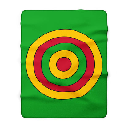 Sao Tome And Principe Retro Target Blanket Throw