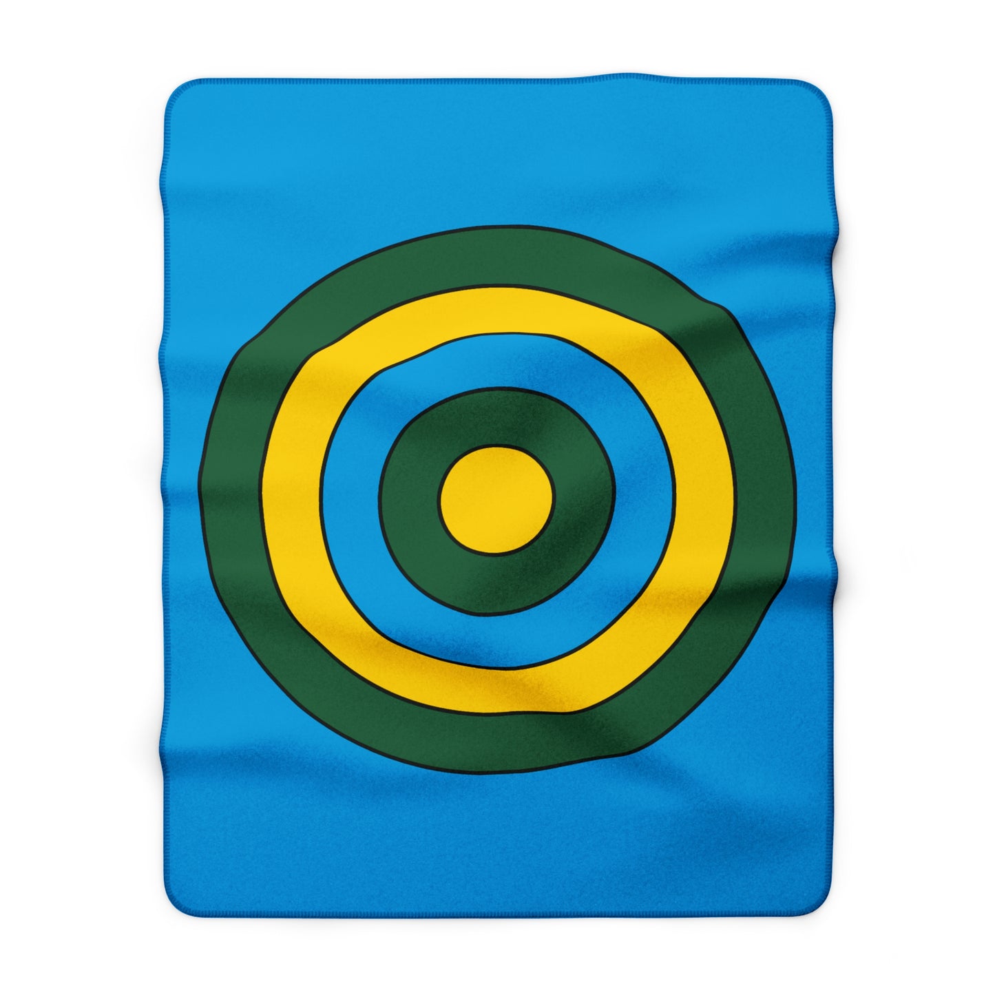 Rwanda Retro Target Blanket Throw