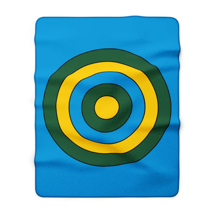 Rwanda Retro Target Blanket Throw