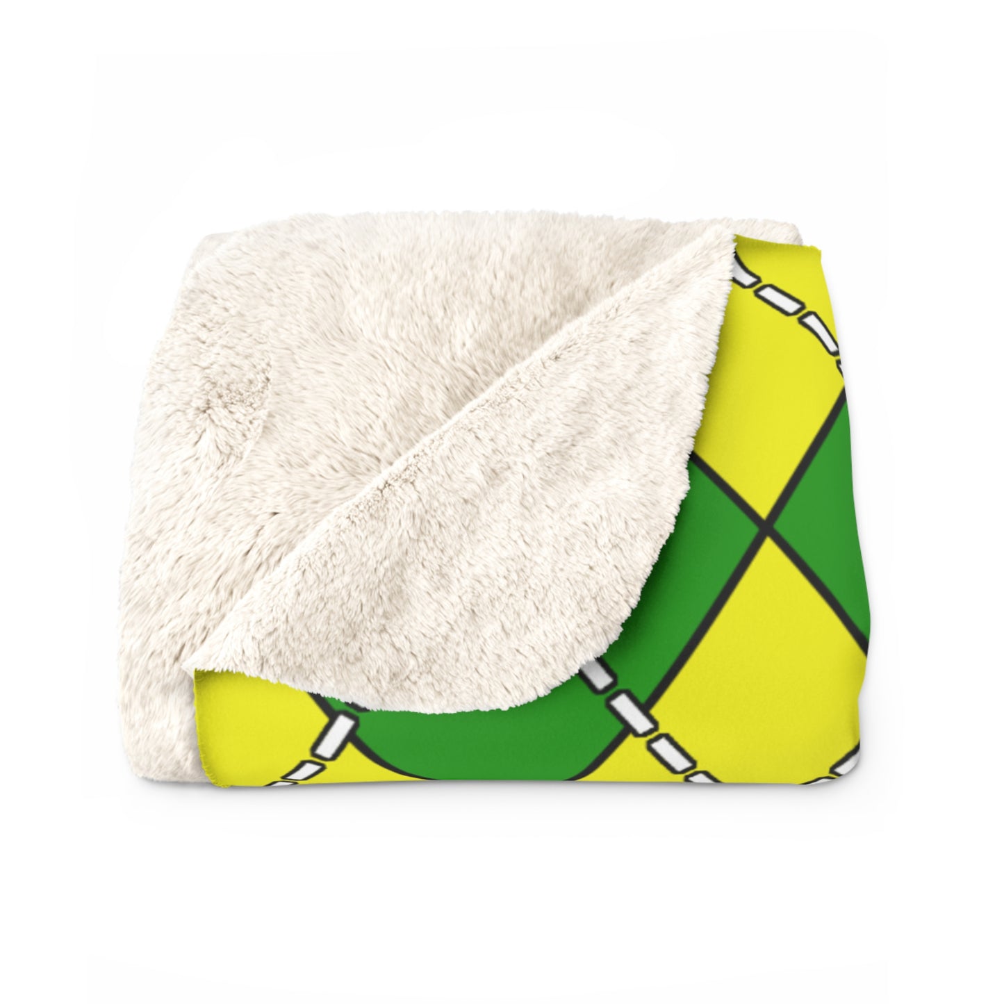 Saint Vincent And The Grenadines Retro Argyle Blanket Throw