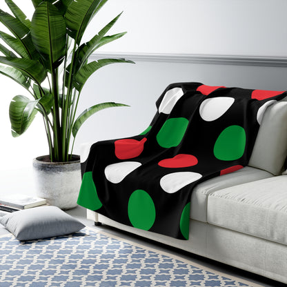 Palestine Retro Polka Dots Blanket Throw