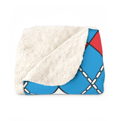 Luxembourg Retro Argyle Blanket Throw