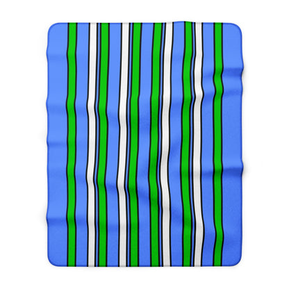 Djibouti Retro Stripes Blanket Throw