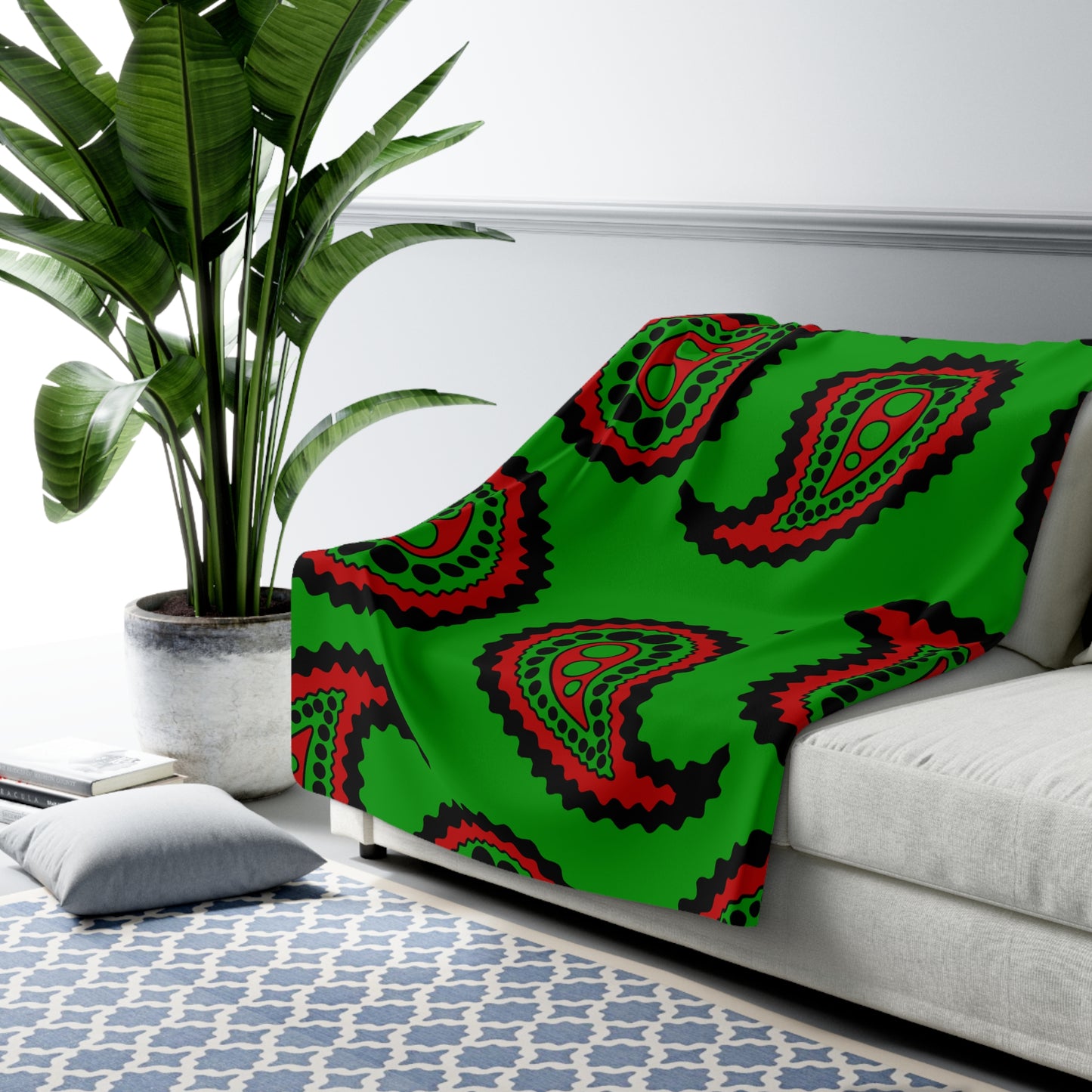 Afghanistan Retro Paisley Blanket Throw