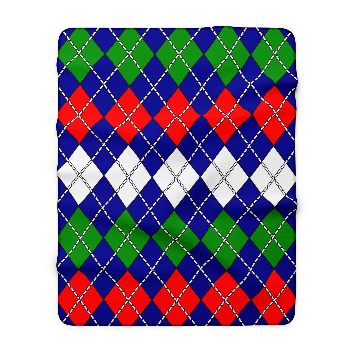 Gambia Retro Argyle Blanket Throw