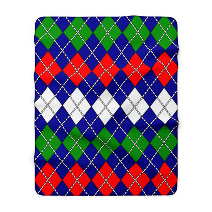 Gambia Retro Argyle Blanket Throw