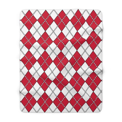 Greenland Retro Argyle Blanket Throw