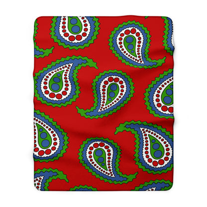 Namibia Retro Paisley Blanket Throw