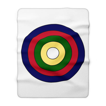 Diego Garcia Retro Target Blanket Throw