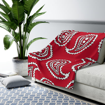 Denmark Retro Paisley Blanket Throw