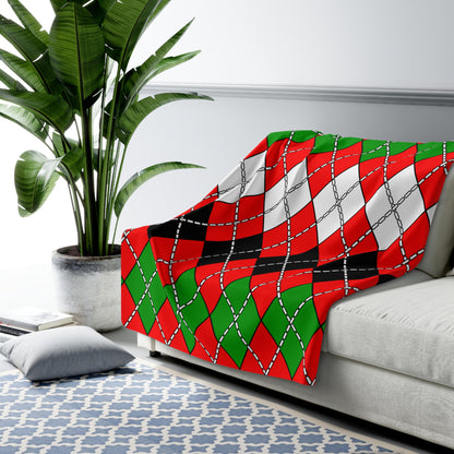 Jordan Retro Argyle Blanket Throw