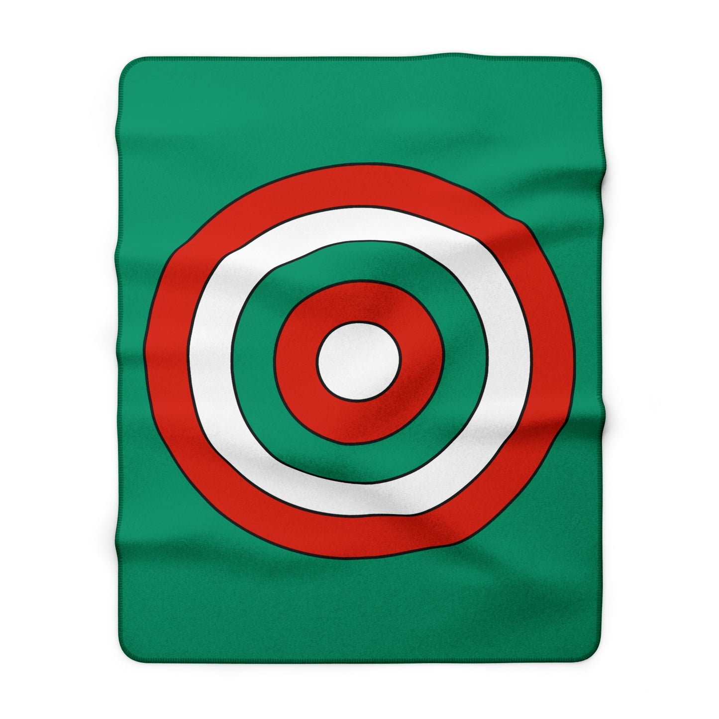Bulgaria Retro Target Blanket Throw