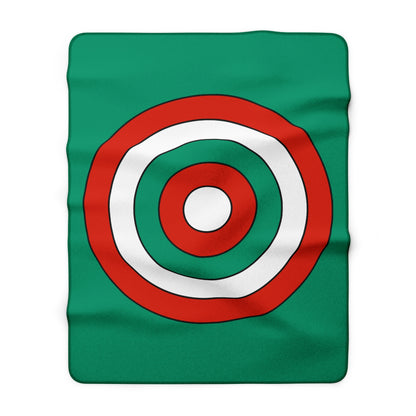 Bulgaria Retro Target Blanket Throw