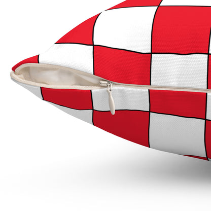 Hong Kong Retro Check Cushion Pillow