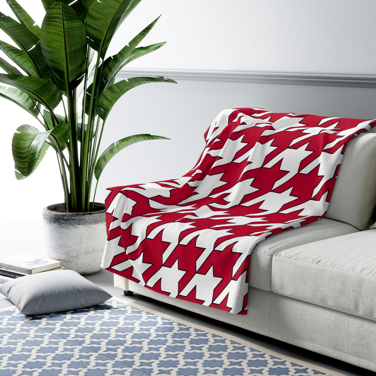 Japan Retro Houndstooth Blanket Throw