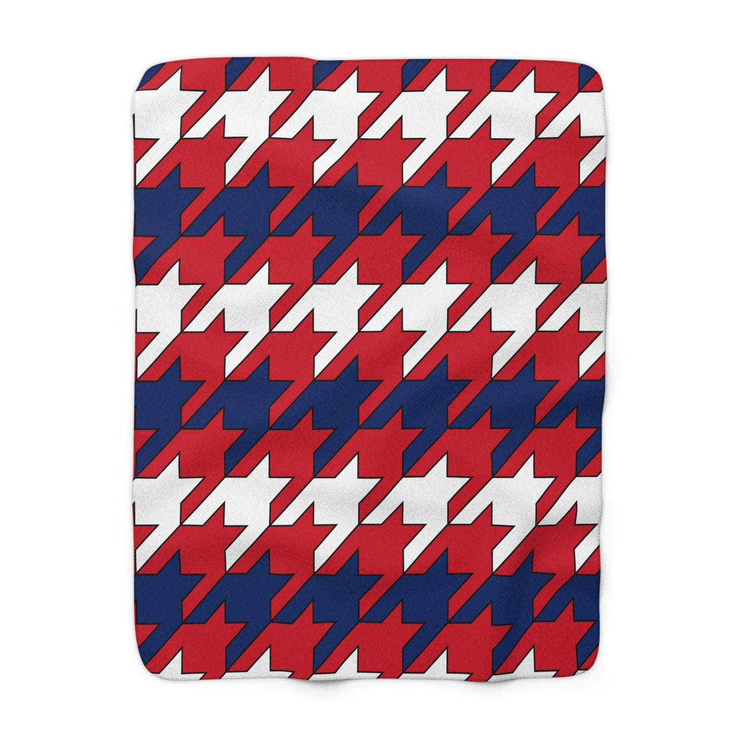 Lao Peoples Democratic Republic Retro Houndstooth Blanket Throw