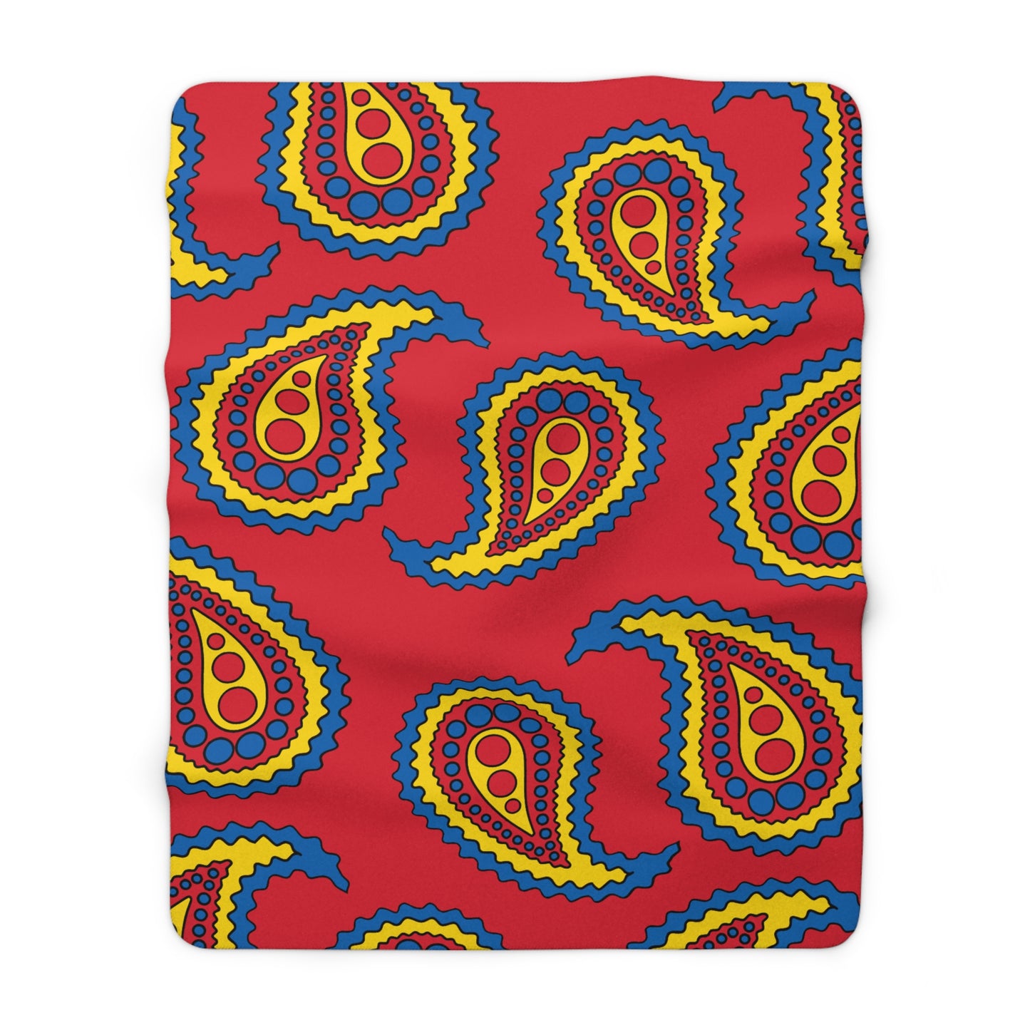 Mongolia Retro Paisley Blanket Throw