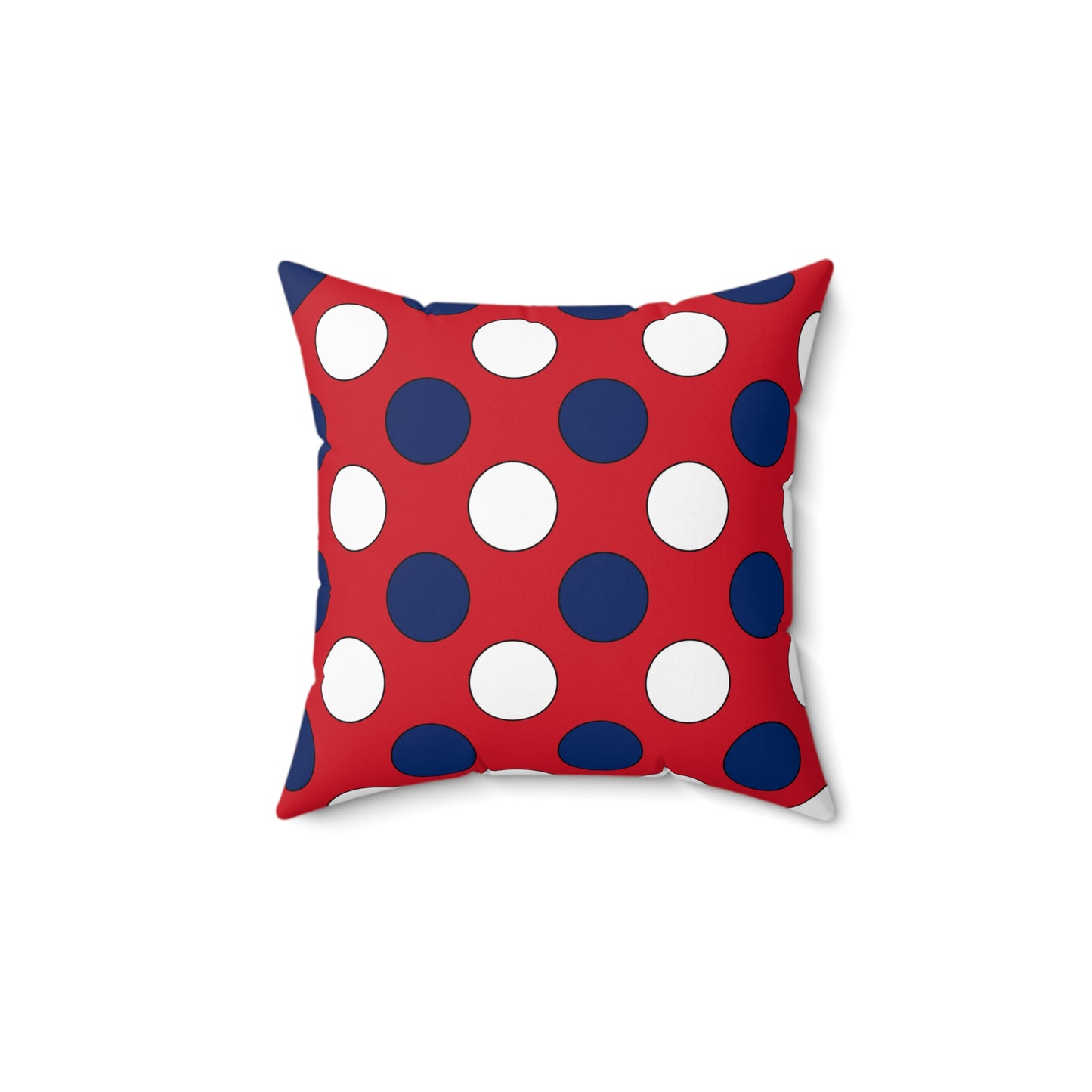 Lao Peoples Democratic Republic Retro Polka Dots Cushion Pillow