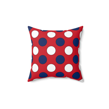 Lao Peoples Democratic Republic Retro Polka Dots Cushion Pillow