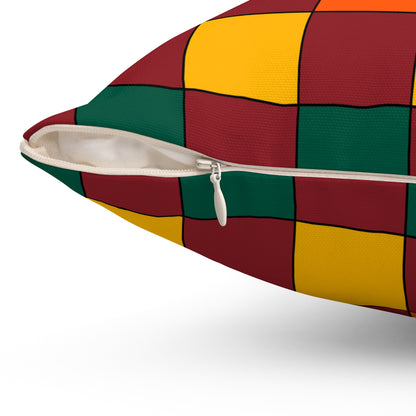 Sri Lanka Retro Check Cushion Pillow