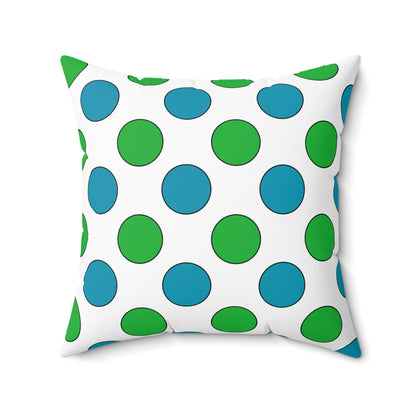 Uzbekistan Retro Polka Dots Cushion Pillow
