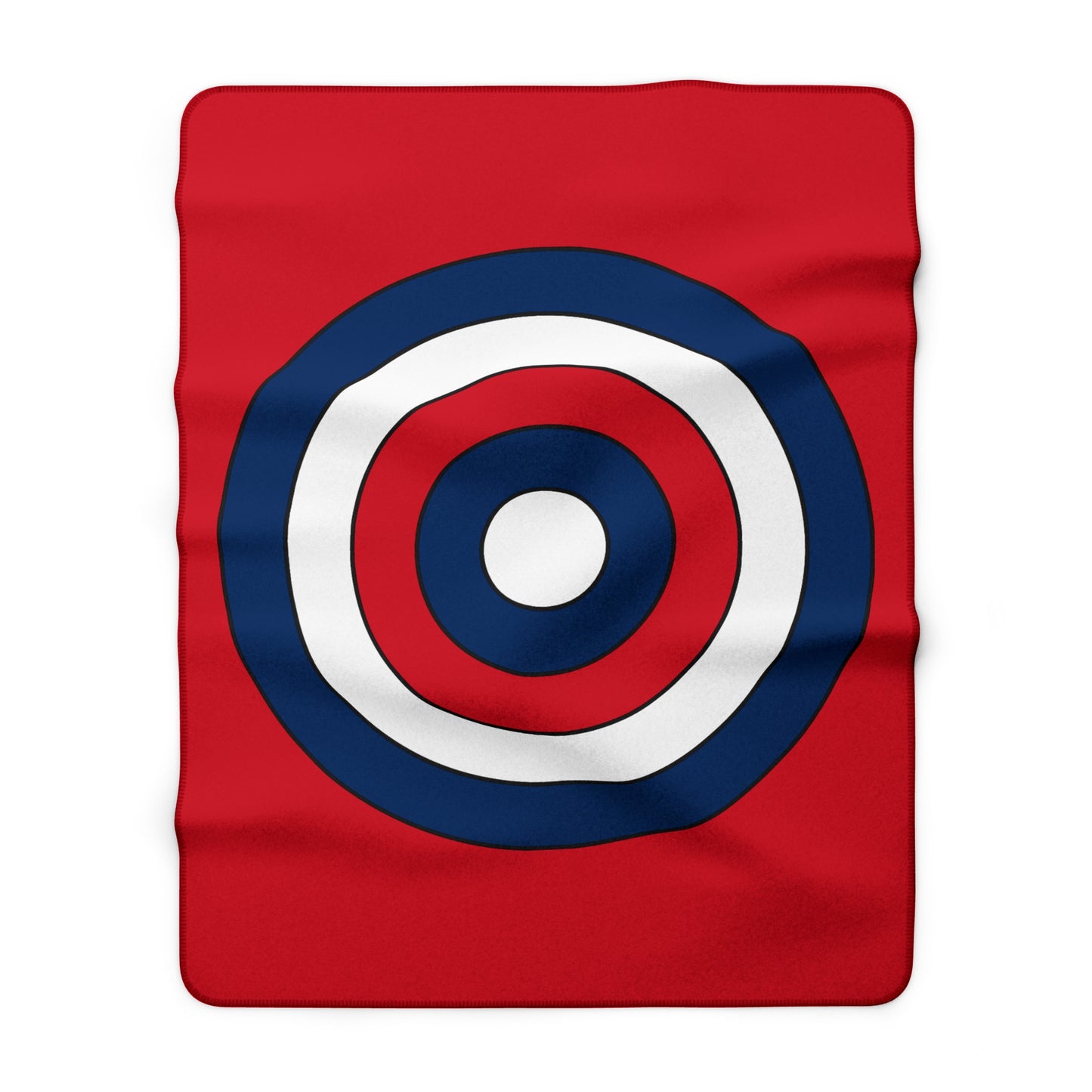 Dominican Republic Retro Target Blanket Throw