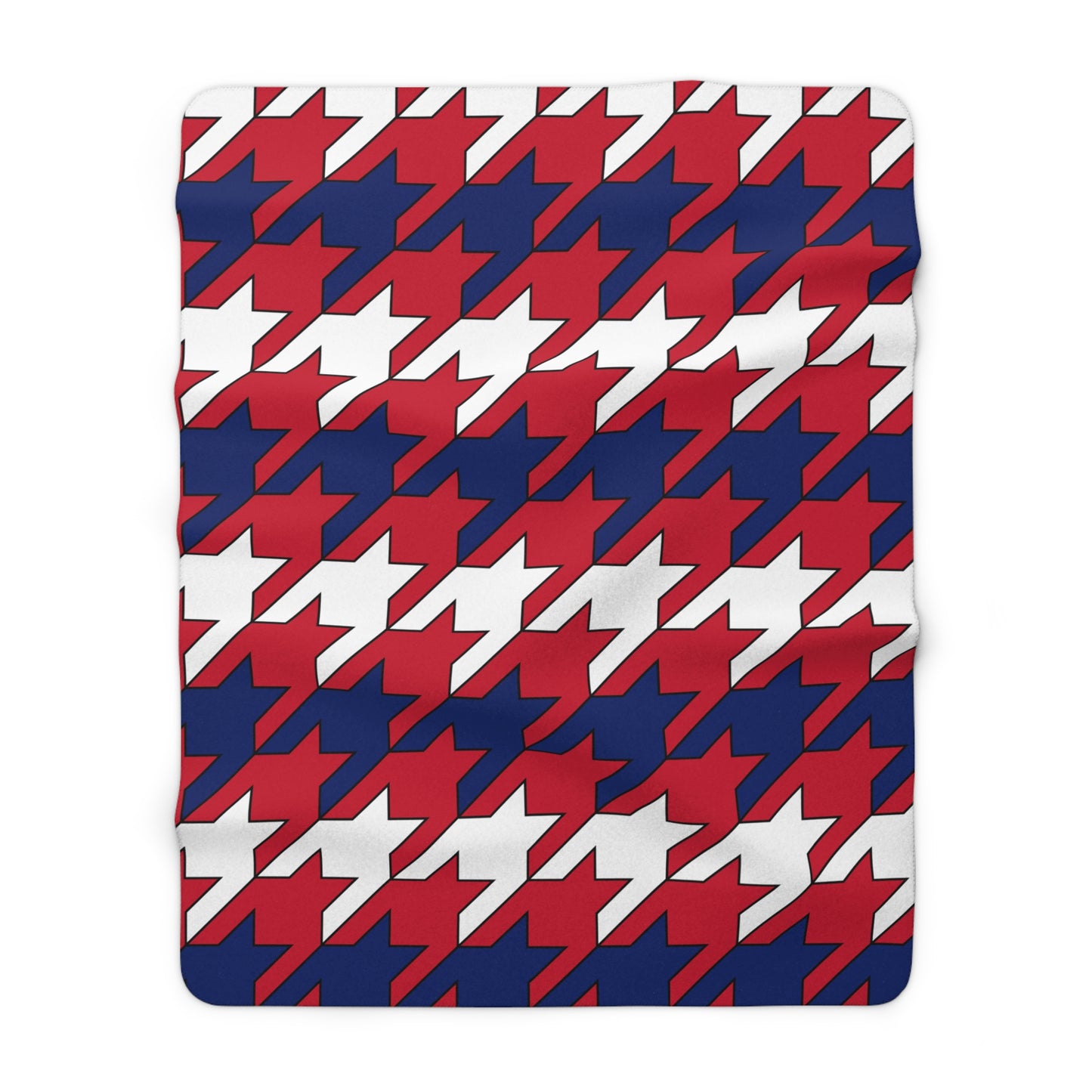 Saint Helena, Ascension And Tristan Da Cunha Retro Houndstooth Blanket Throw