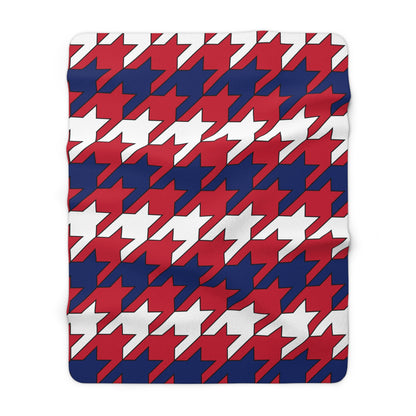 United Kingdom (UK) Retro Houndstooth Blanket Throw