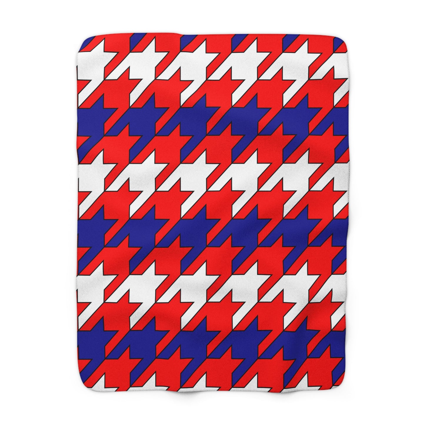 Croatia Retro Houndstooth Blanket Throw