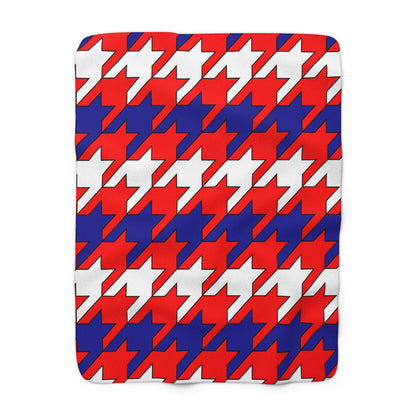 Croatia Retro Houndstooth Blanket Throw