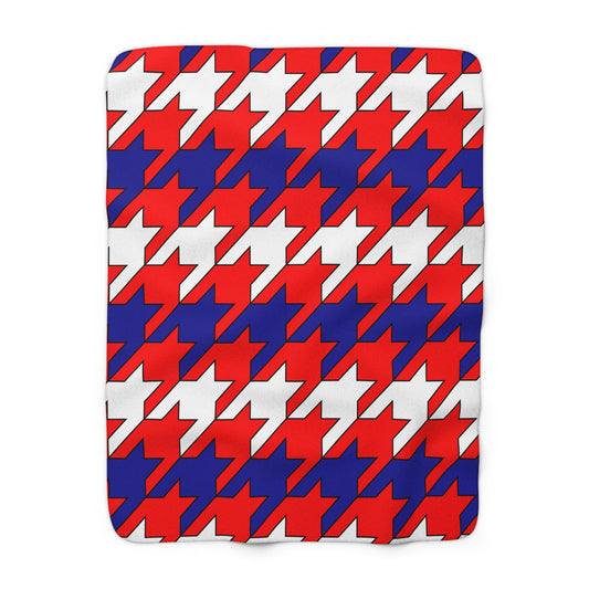 Croatia Retro Houndstooth Blanket Throw