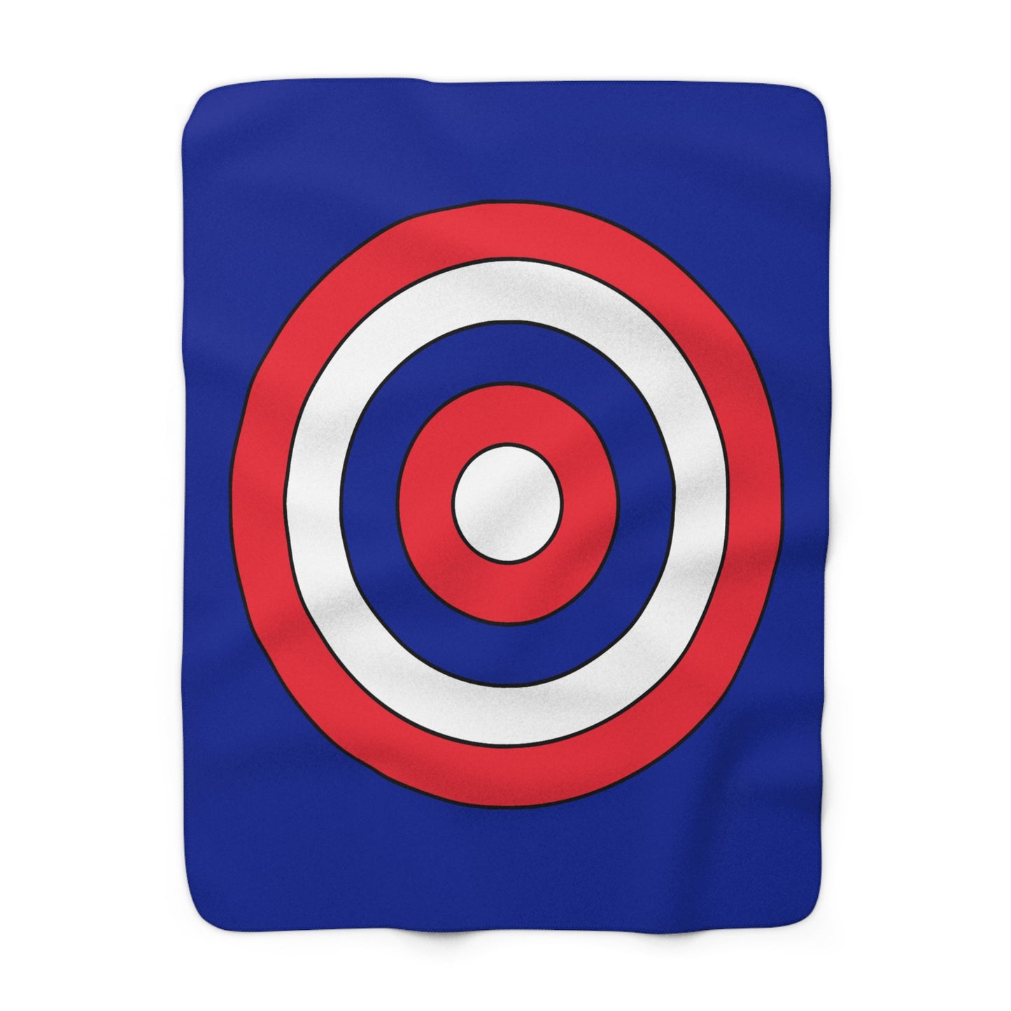 Sint Maarten Retro Target Blanket Throw