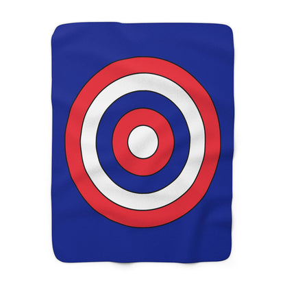 Sint Maarten Retro Target Blanket Throw