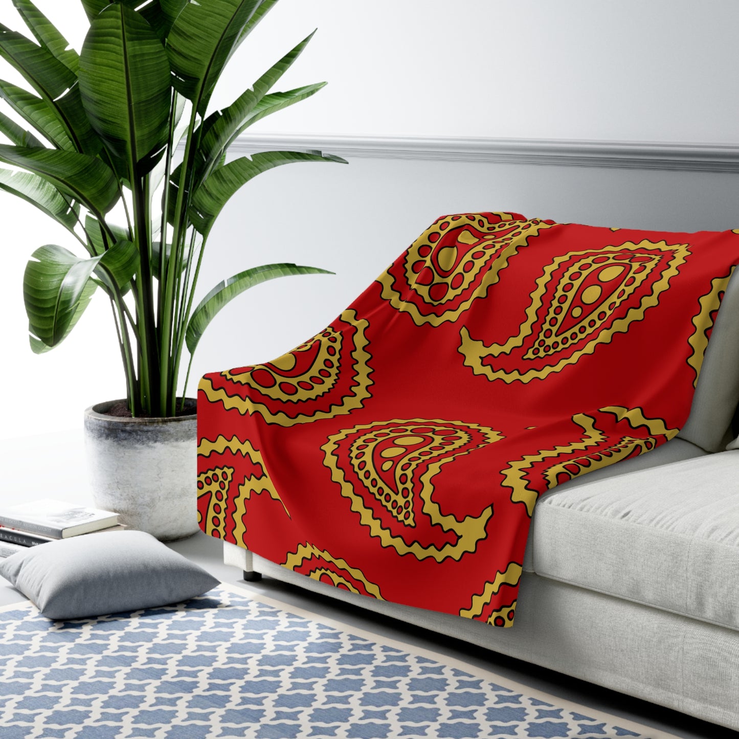 Montenegro Retro Paisley Blanket Throw