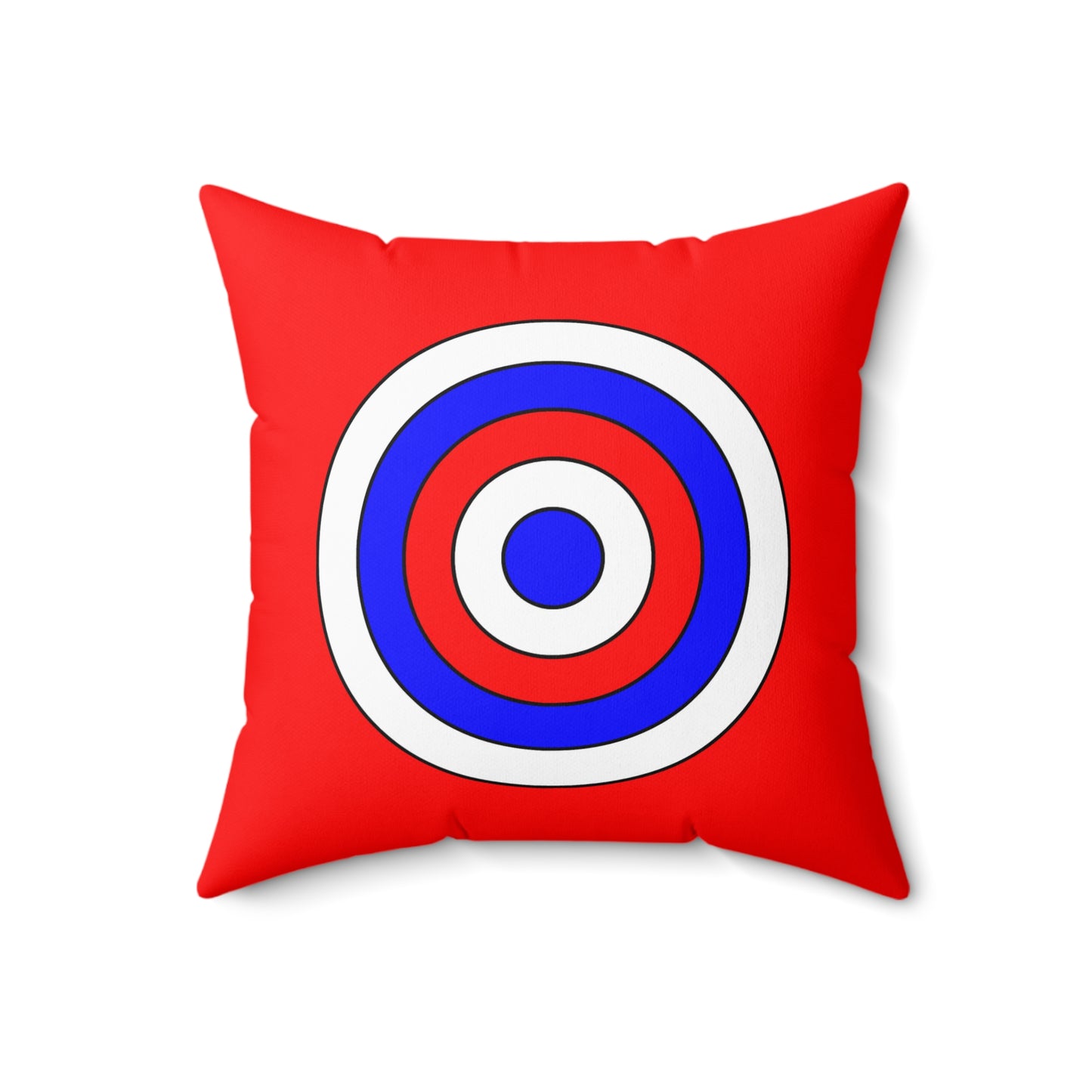 Red, White, Blue Retro Target Cushion Pillow
