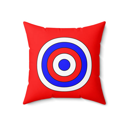 Red, White, Blue Retro Target Cushion Pillow
