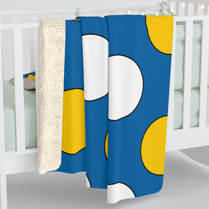 Canary Islands Retro Polka Dots Blanket Throw