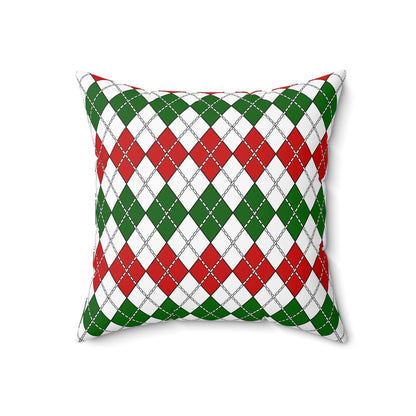 Tajikistan Retro Argyle Cushion Pillow