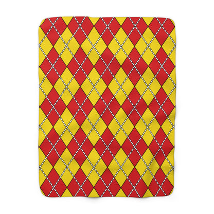 Catalonia Retro Argyle Blanket Throw