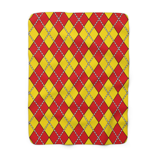 Catalonia Retro Argyle Blanket Throw