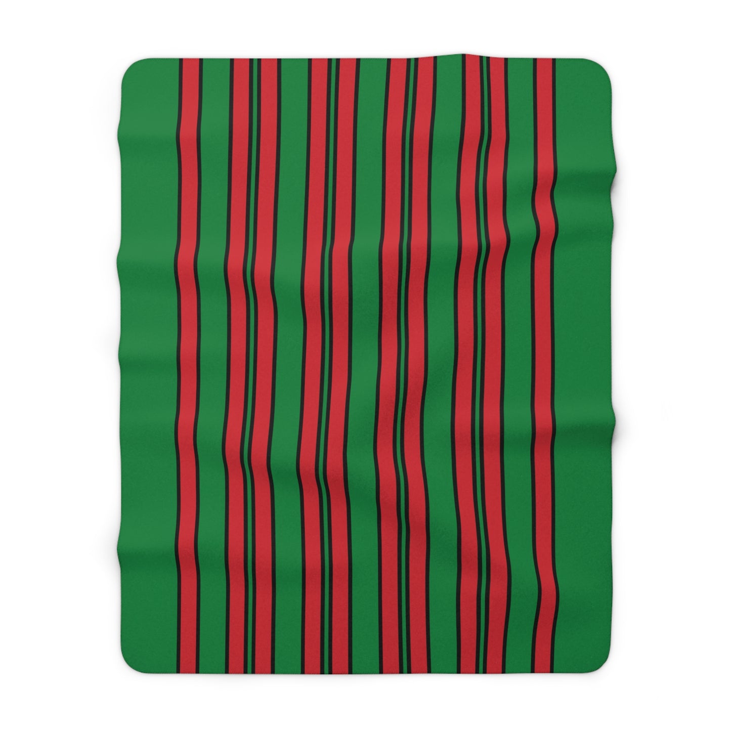 Turkmenistan Retro Stripes Blanket Throw